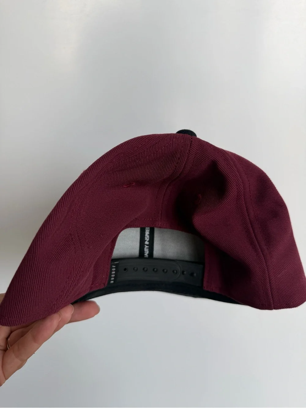 Jordan Maroon and Black Embroidered Jumpman Cap